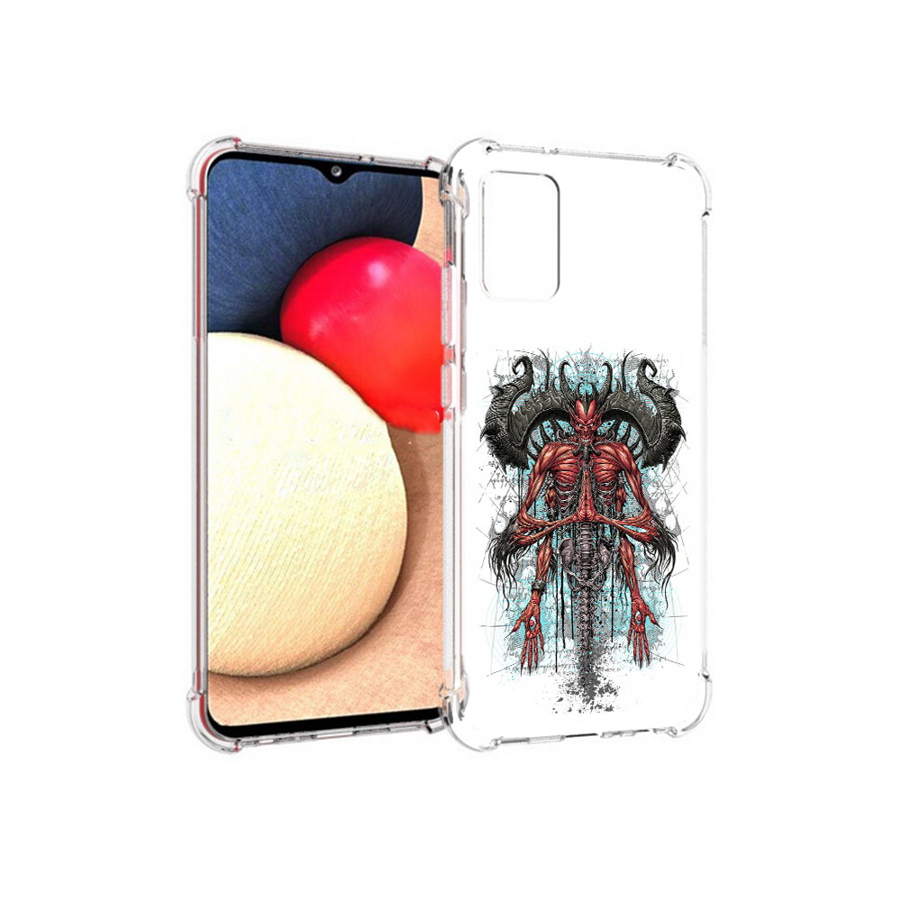 

Чехол MyPads Tocco для Samsung Galaxy A02s дьявол (PT156738.479.340), Прозрачный, Tocco