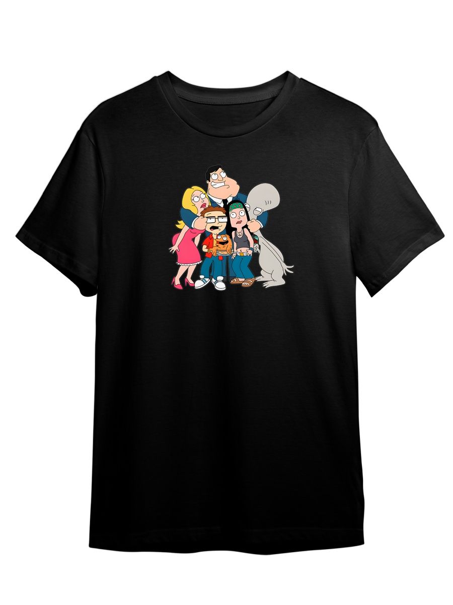 

Футболка унисекс Каждому Своё Американский папаша/American Dad MUAP4 черная L, Черный, "Американский папаша/American Dad" MUAP4