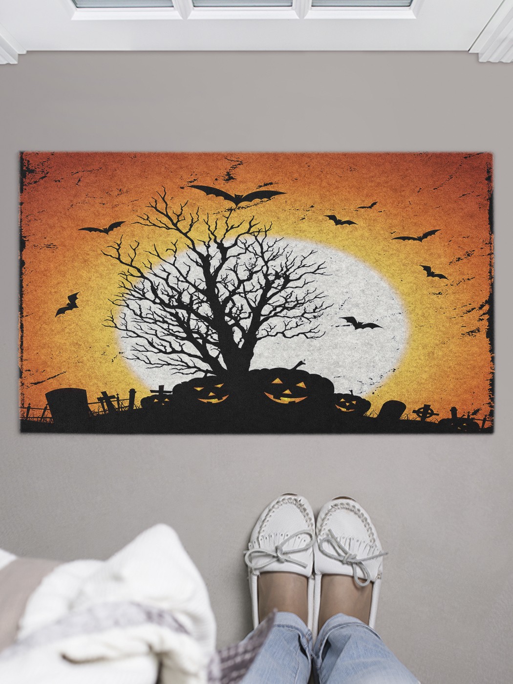 

Придверный коврик в прихожую для обуви, на резиновой основе, 75x45 см door_41283 JoyArty