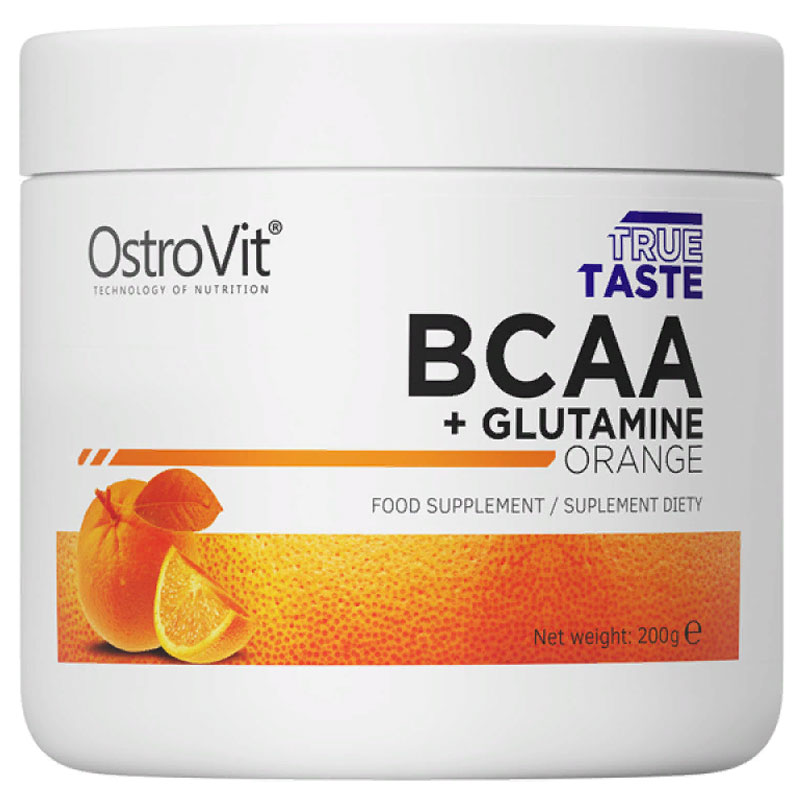 OstroVit BCAA+Glutamine 200 г, клубника-ягоды