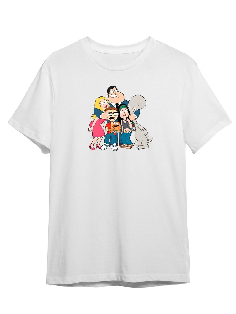 

Футболка унисекс Каждому Своё Американский папаша/American Dad MUAP4 белая 5XL, "Американский папаша/American Dad" MUAP4