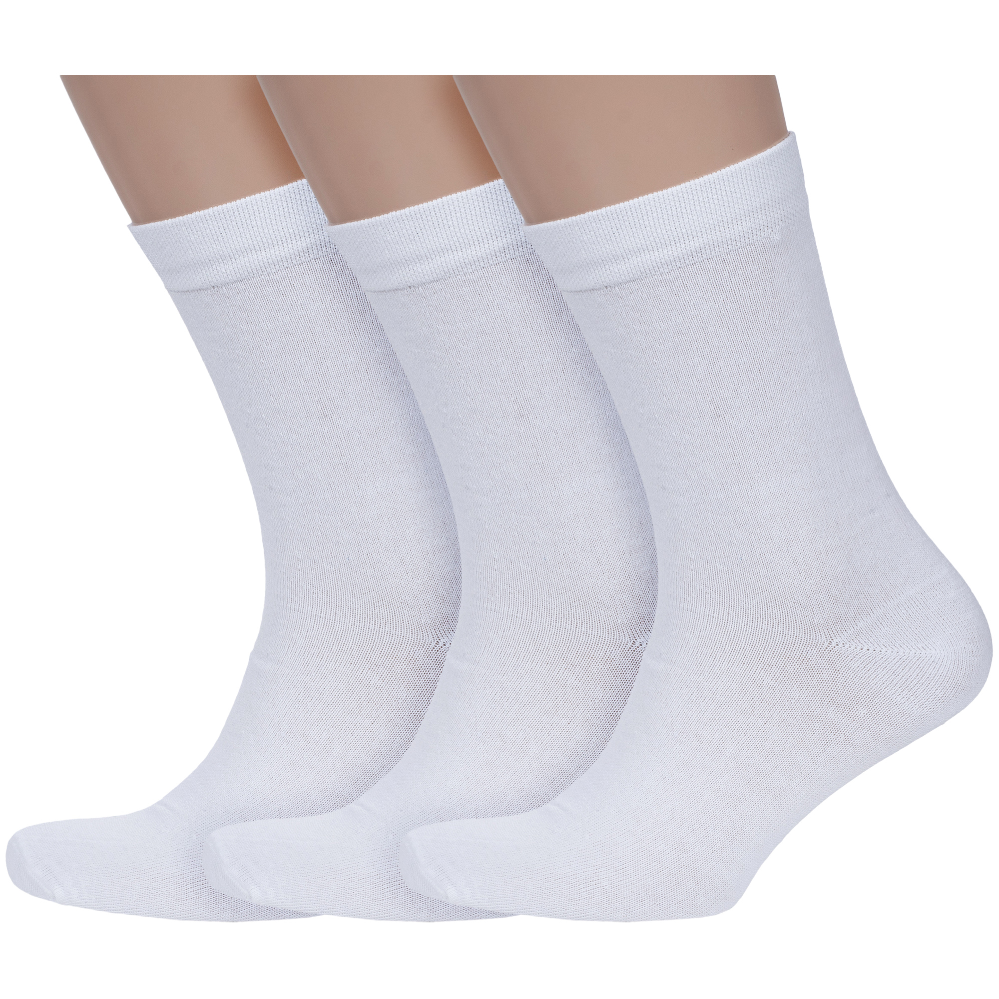 Комплект носков мужских VASILINA 3-0С3467 белых 27-29