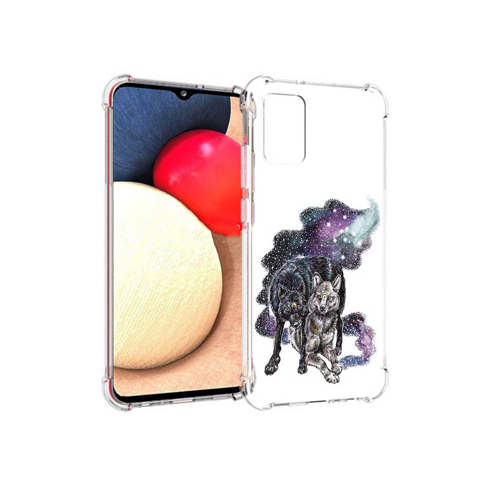 

Чехол MyPads Tocco для Samsung Galaxy A02s звездные волки (PT156738.479.352), Прозрачный, Tocco