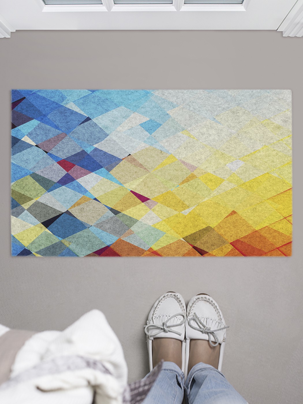 

Придверный коврик в прихожую для обуви, на резиновой основе, 75x45 см door_41301 JoyArty