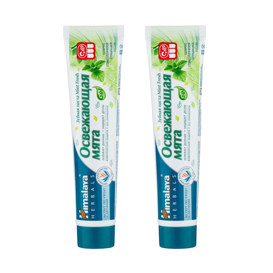 Комплект Зубная паста Himalaya Herbals Mint Fresh Освежающая мята 75 мл х 2 шт.