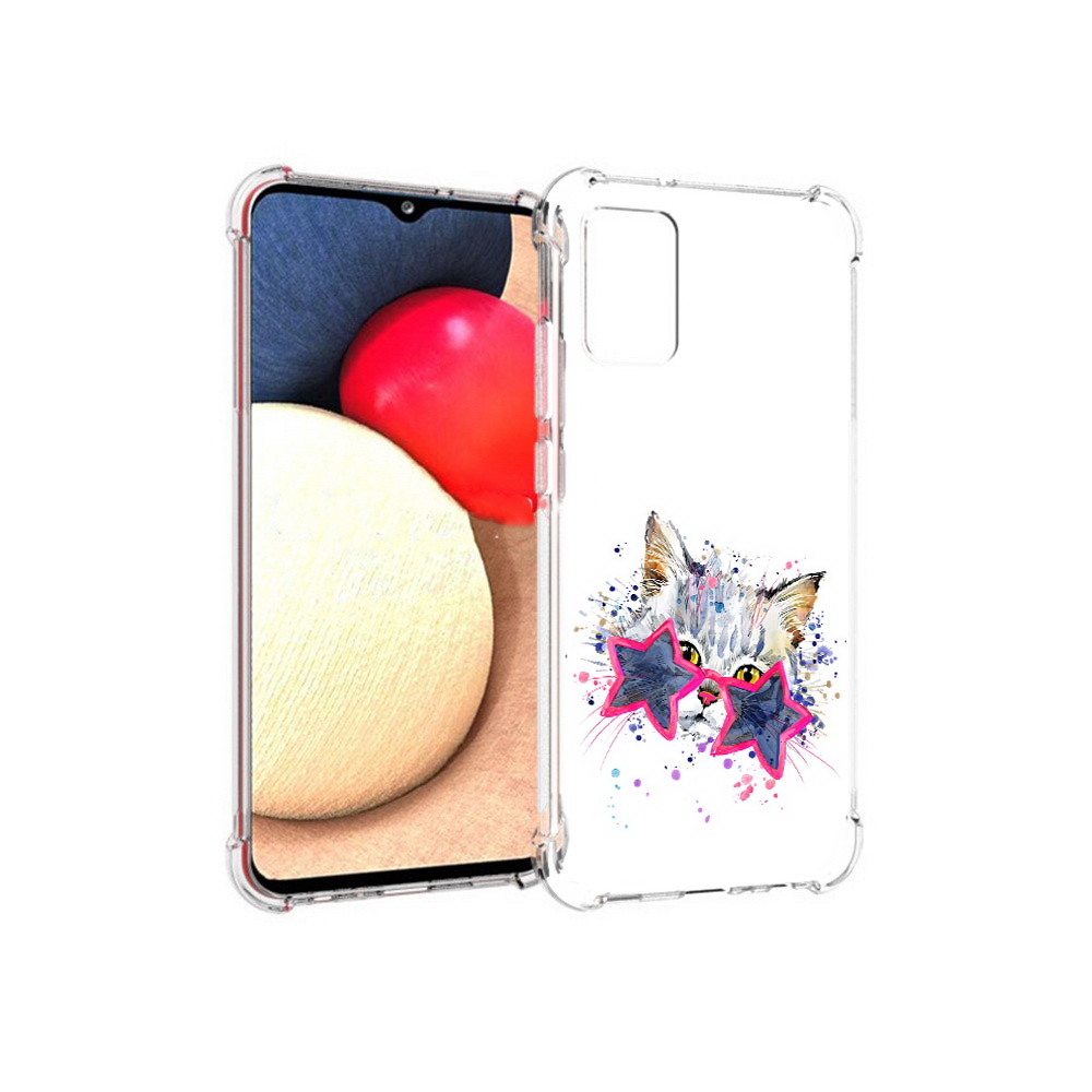 

Чехол MyPads Tocco для Samsung Galaxy A02s звездные очки (PT156738.479.353), Прозрачный, Tocco
