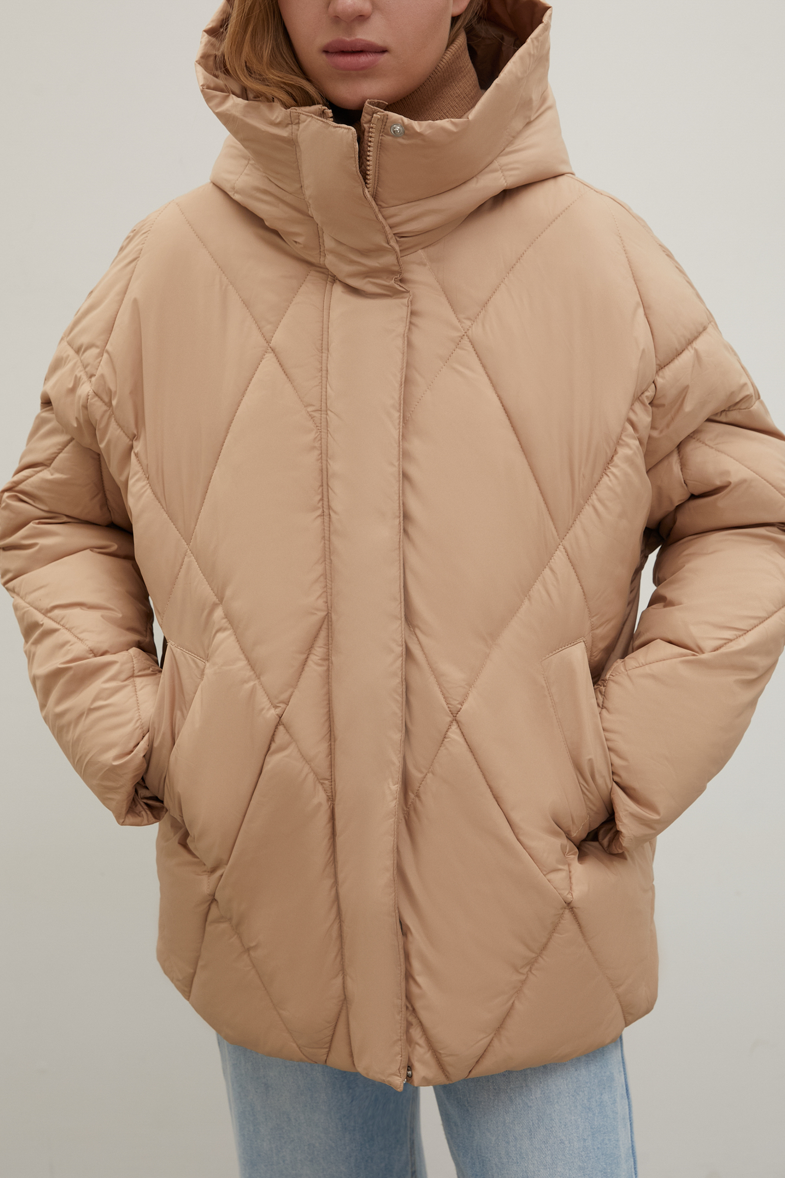 

Куртка женская Finn Flare FAC11022 бежевая XL/2XL, FAC11022