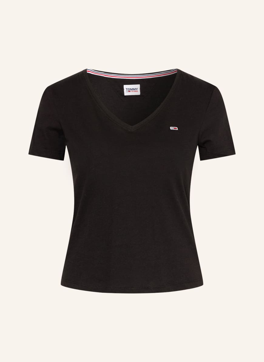 

Футболка женская Tommy Jeans 1001388579 черная L, 1001388579