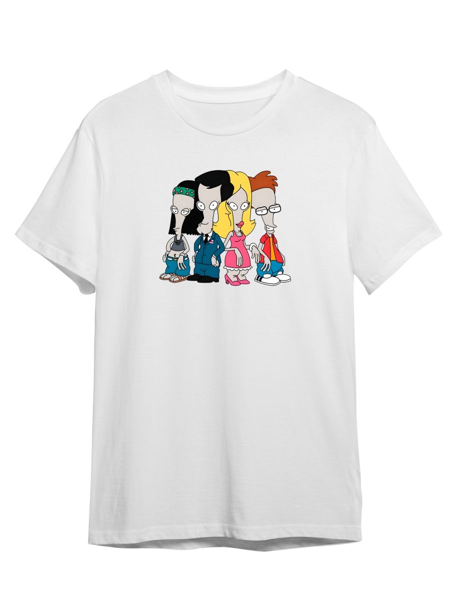 

Футболка унисекс Каждому Своё Американский папаша/American Dad MUAP5 белая 5XL, "Американский папаша/American Dad" MUAP5