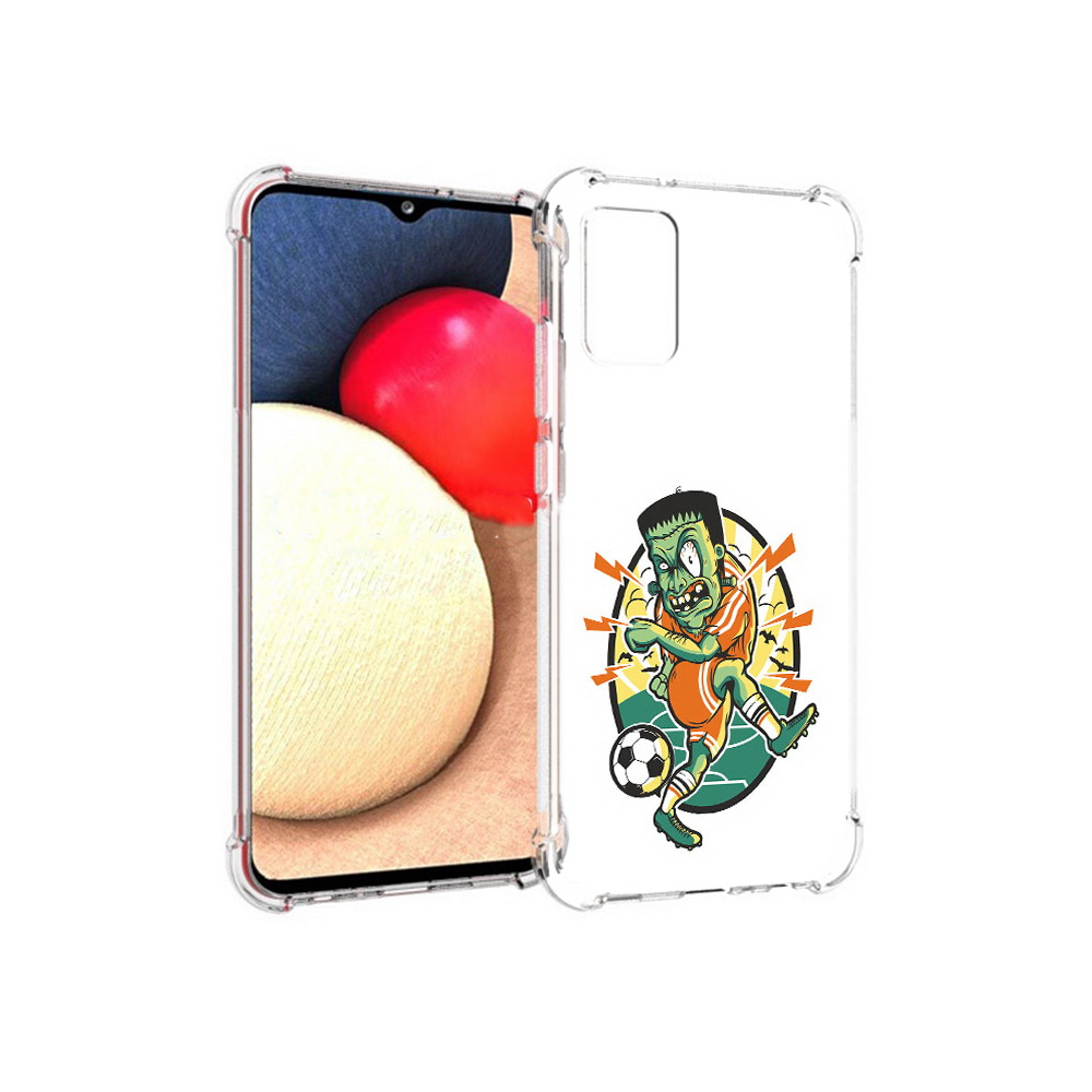 

Чехол MyPads Tocco для Samsung Galaxy A02s зомби футболист (PT156738.479.368), Прозрачный, Tocco