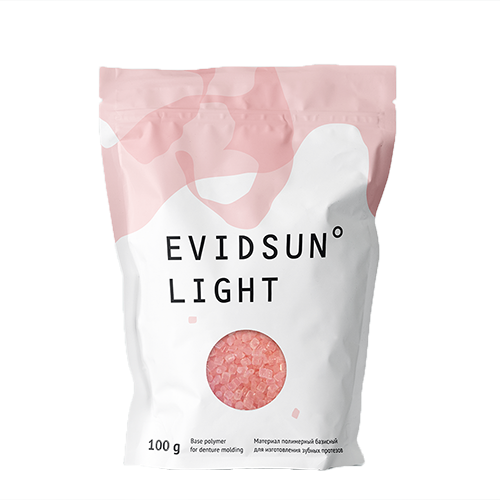 Материал полимерный базисный EVIDSUN LIGHT для изготовления зубных протезов Цвет №3