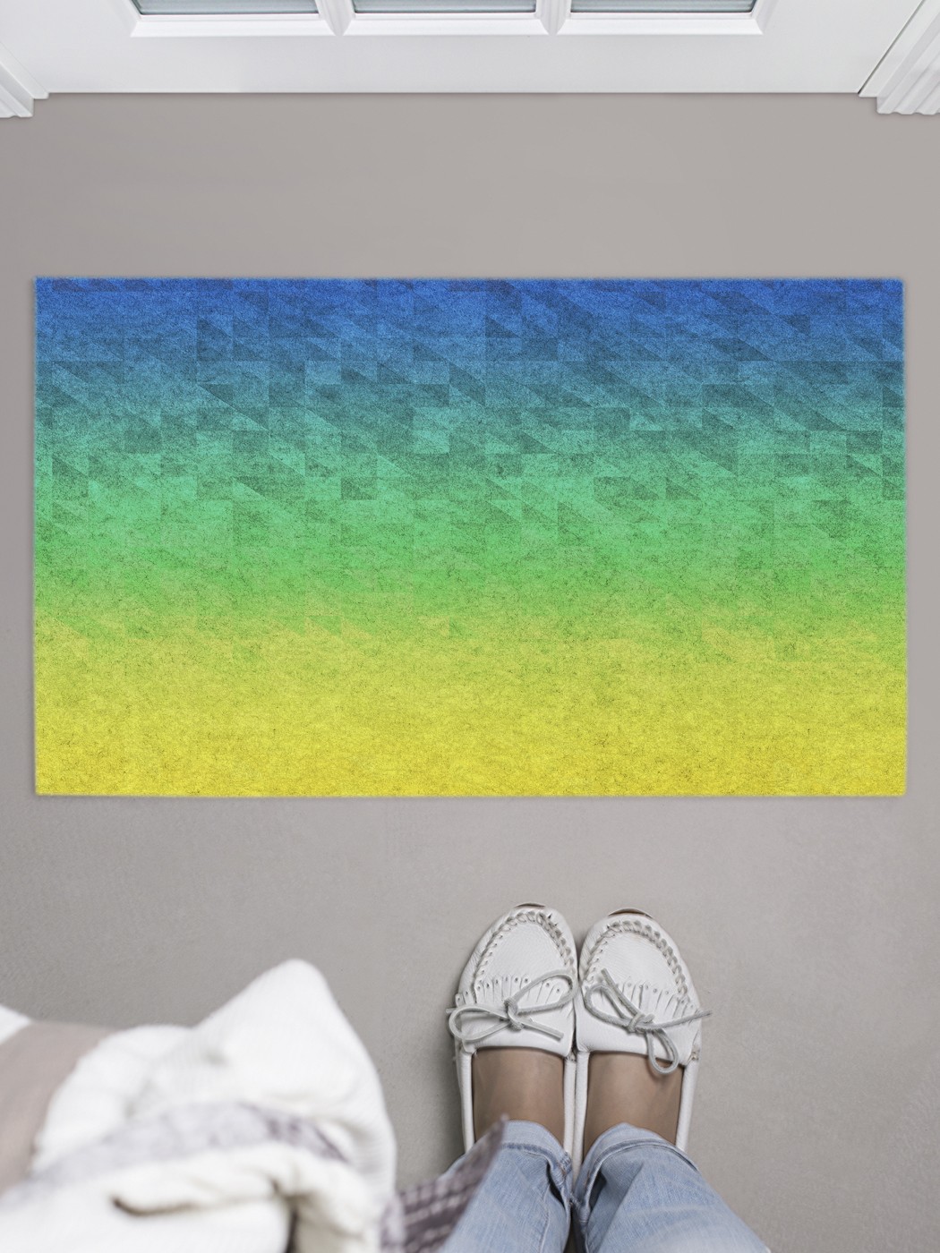 

Придверный коврик в прихожую для обуви, на резиновой основе, 75x45 см door_41337 JoyArty