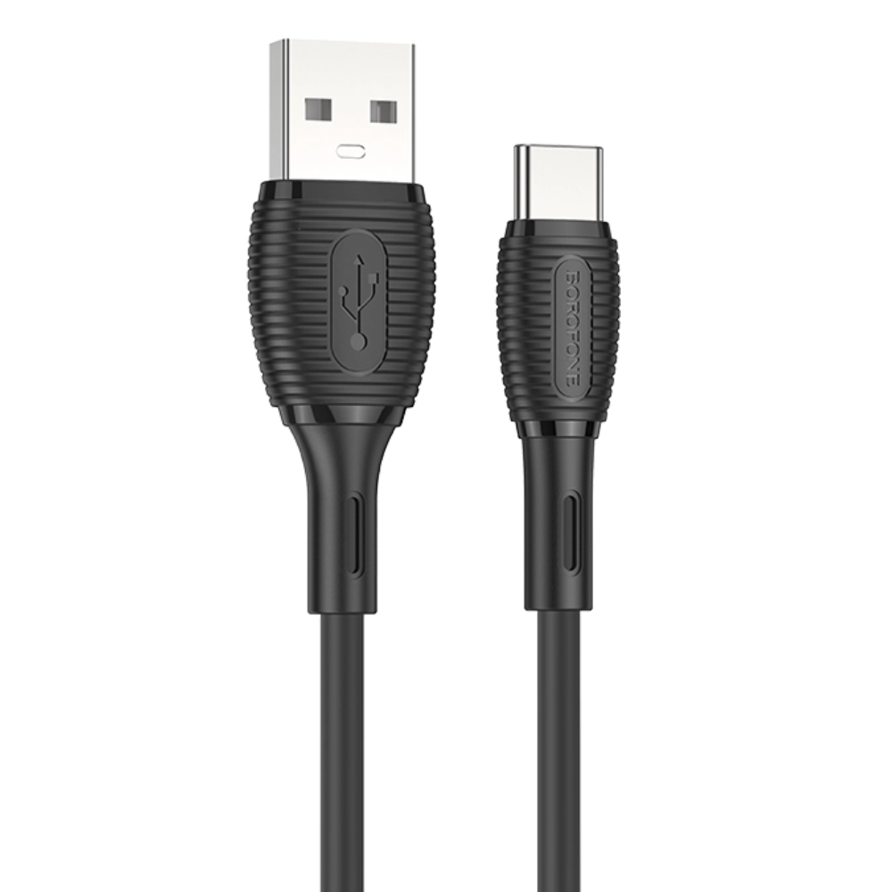

Кабель USB - Type-C Borofone BX86a 1 м черный, BX86a
