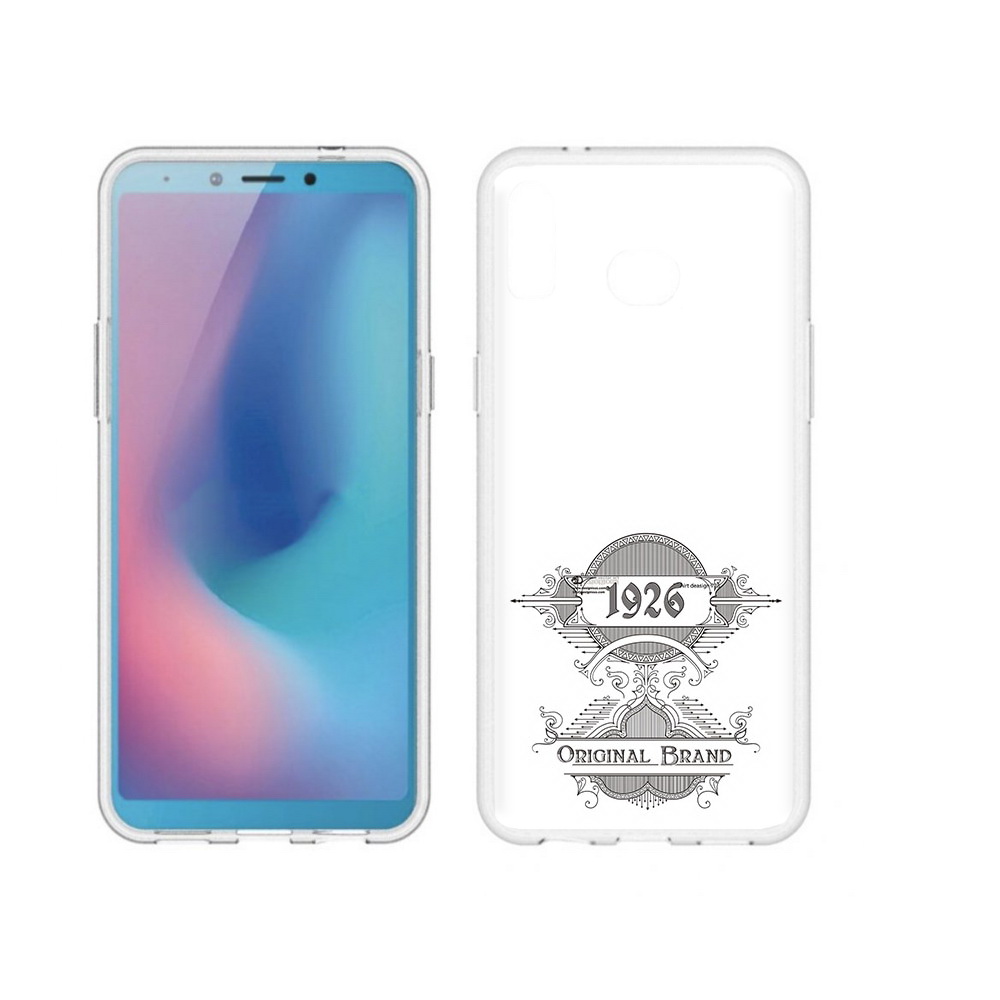 

Чехол MyPads Tocco для Samsung Galaxy A6s логотип черно белый (PT123850.597.446), Прозрачный, Tocco