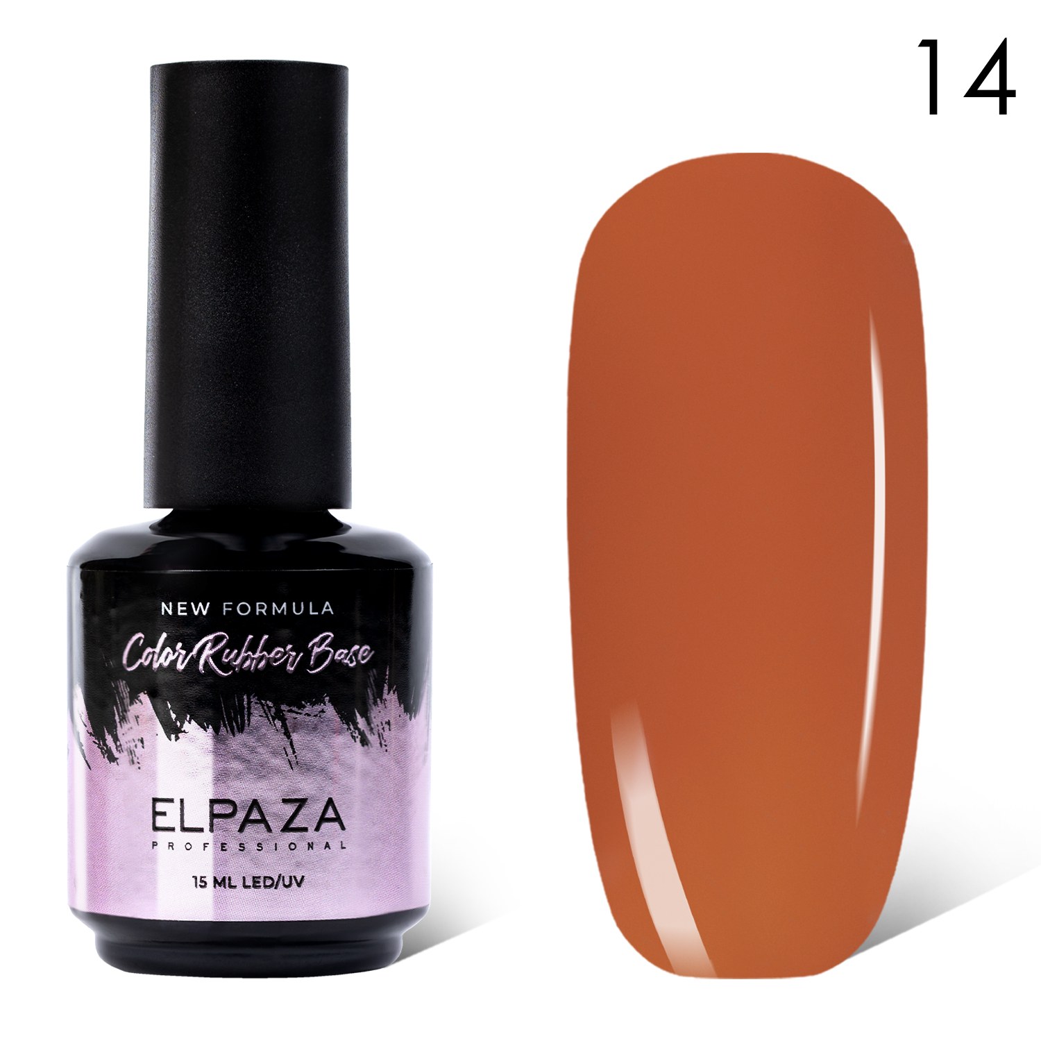 

База каучуковая Elpaza Cover Rubber Natural Base 14 , 15 мл