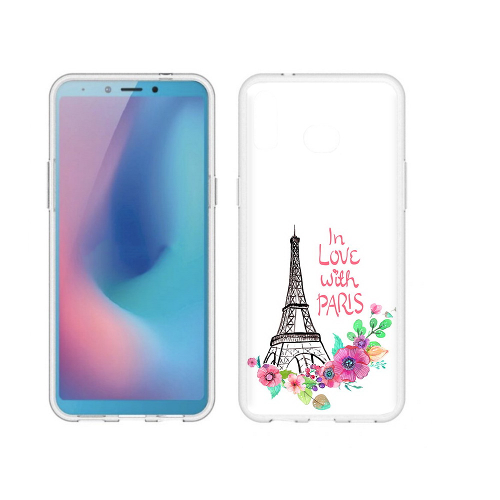 

Чехол MyPads Tocco для Samsung Galaxy A6s любимый париж (PT123850.597.452), Прозрачный, Tocco