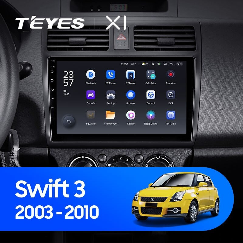 Штатная магнитола Teyes X1 4G 232 Suzuki Swift 3 2003-2010 2590000₽