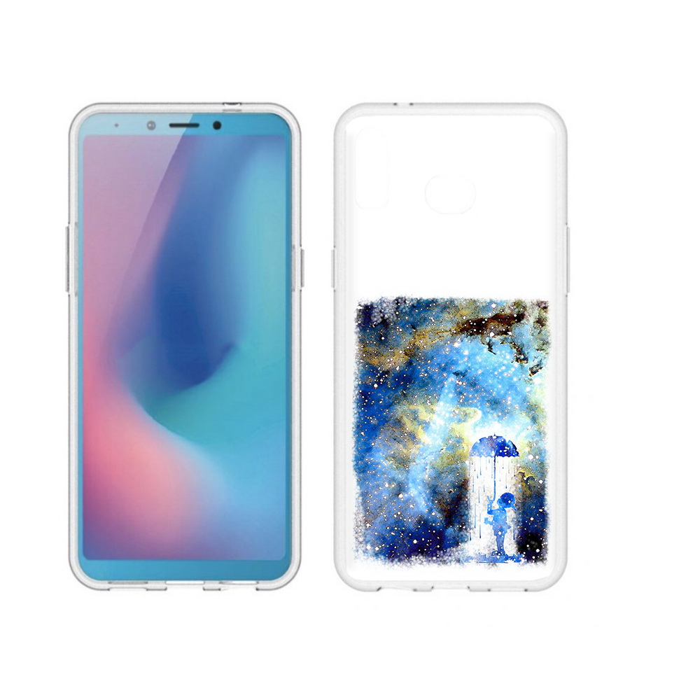 

Чехол MyPads Tocco для Samsung Galaxy A6s мальчик в небе (PT123850.597.455), Прозрачный, Tocco