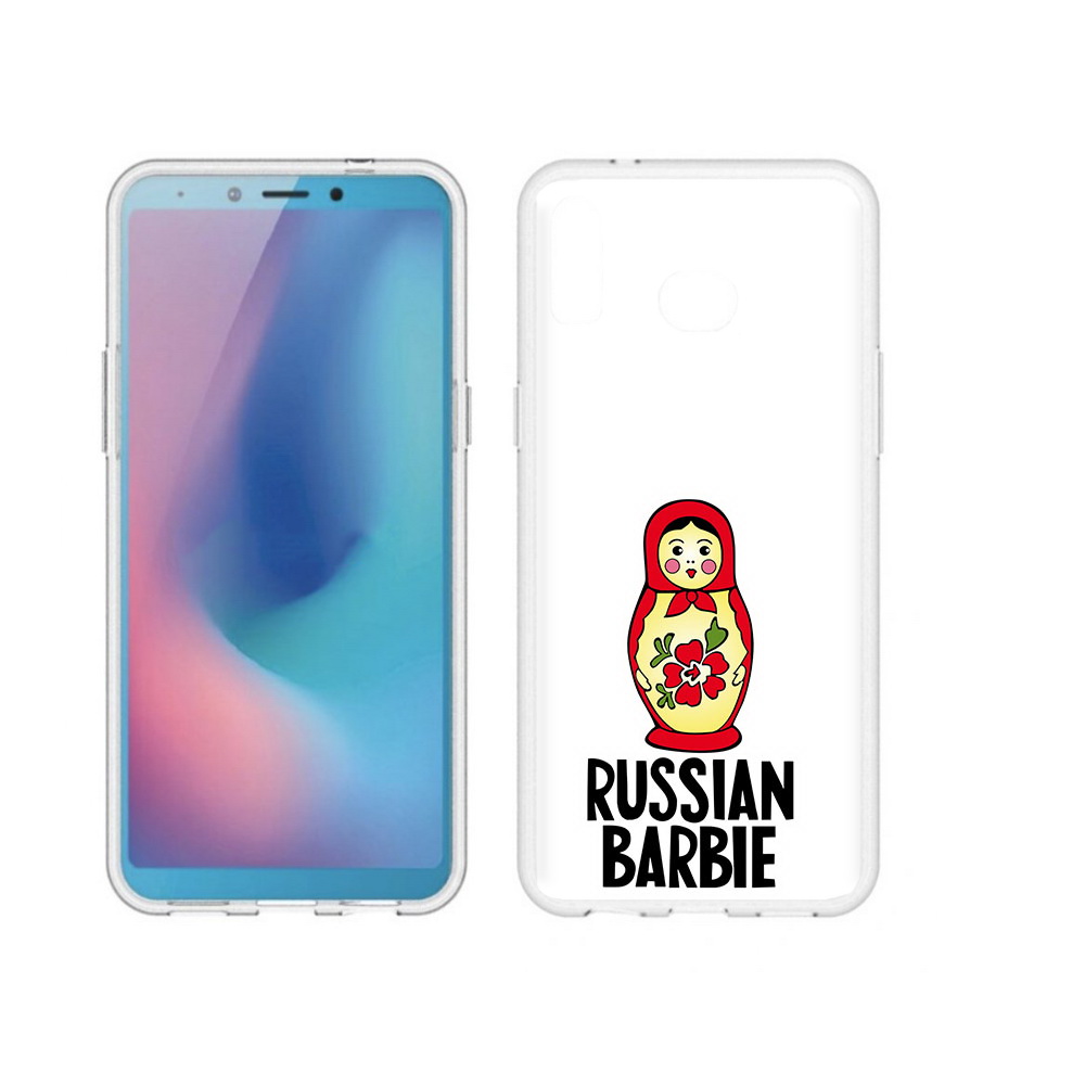

Чехол MyPads Tocco для Samsung Galaxy A6s матрешка (PT123850.597.459), Прозрачный, Tocco
