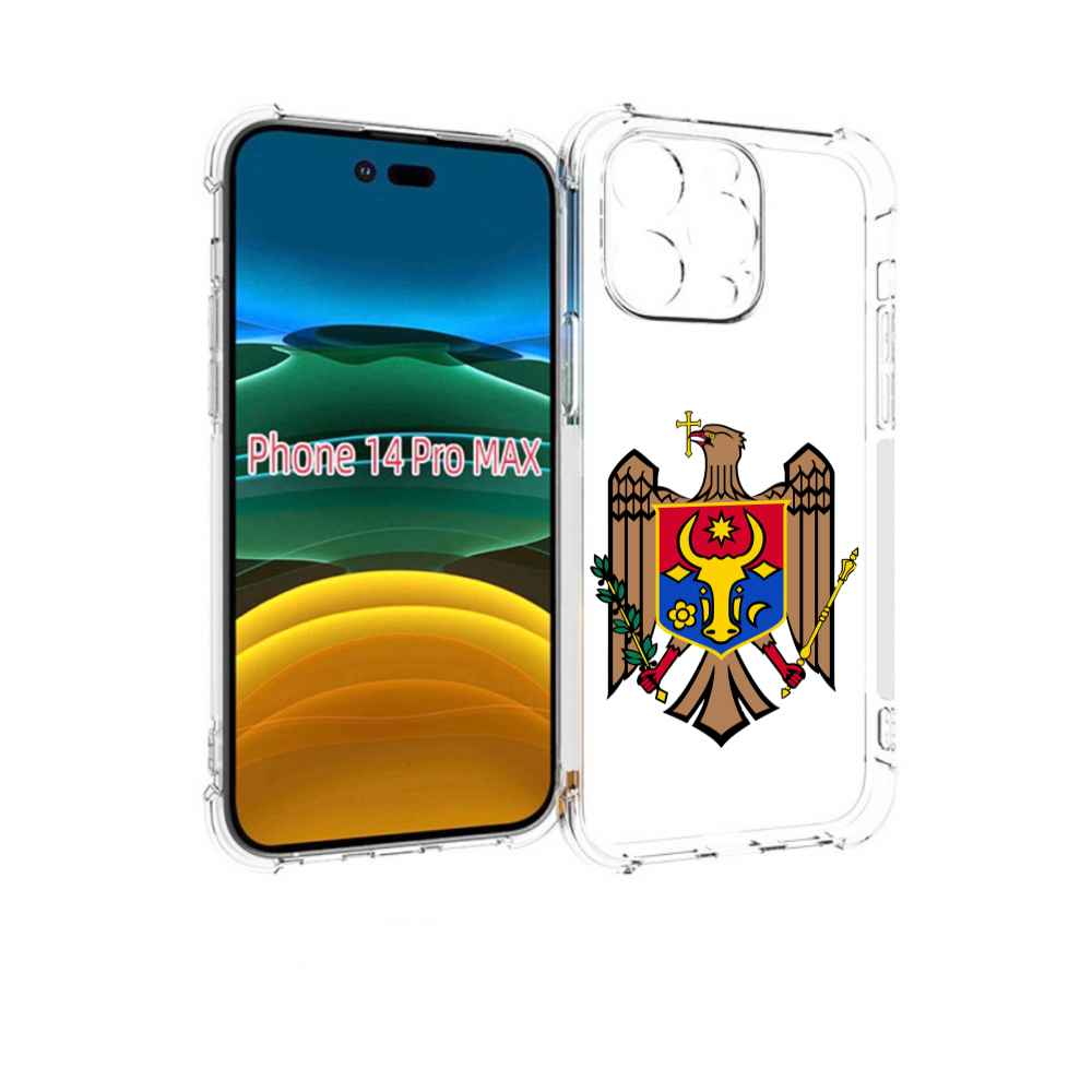 

Чехол MyPads герб-молдовы для iPhone 14 Pro Max, Прозрачный, Tocco