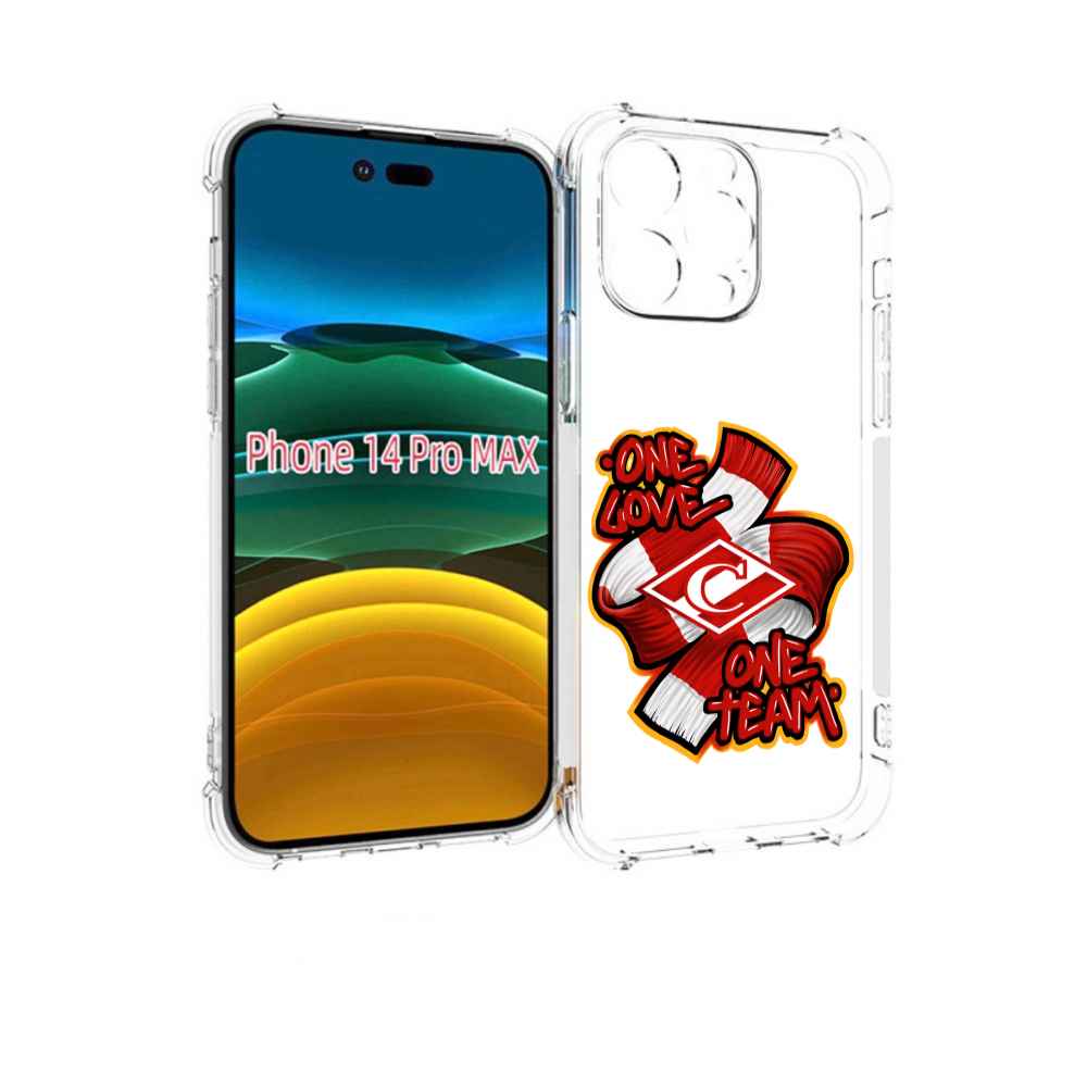 

Чехол MyPads ФК спарак 1 любовь для iPhone 14 Pro Max, Прозрачный, Tocco