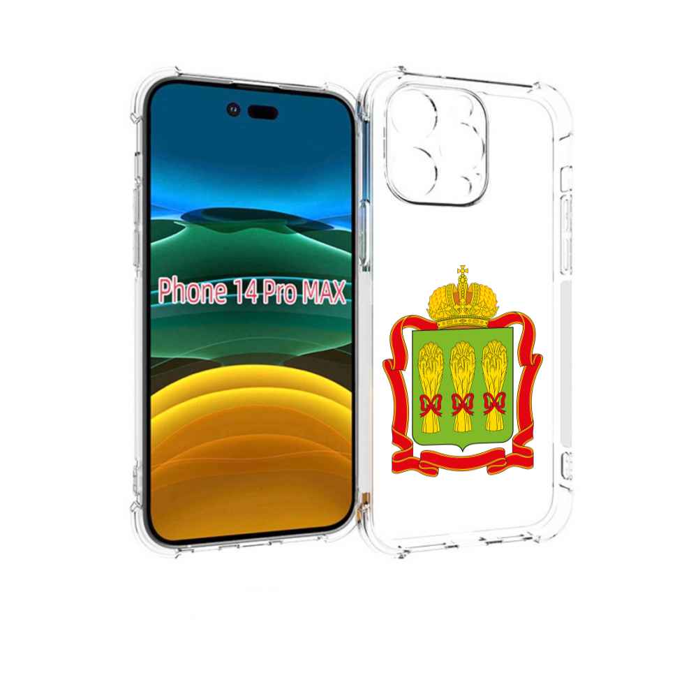 

Чехол MyPads герб-пензенская-область для iPhone 14 Pro Max, Прозрачный, Tocco