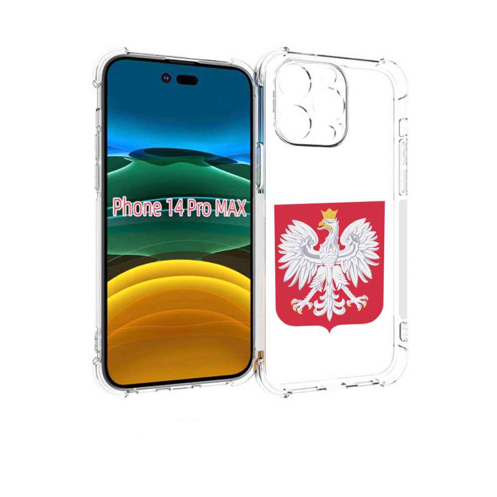 

Чехол MyPads герб-польши для iPhone 14 Pro Max, Прозрачный, Tocco