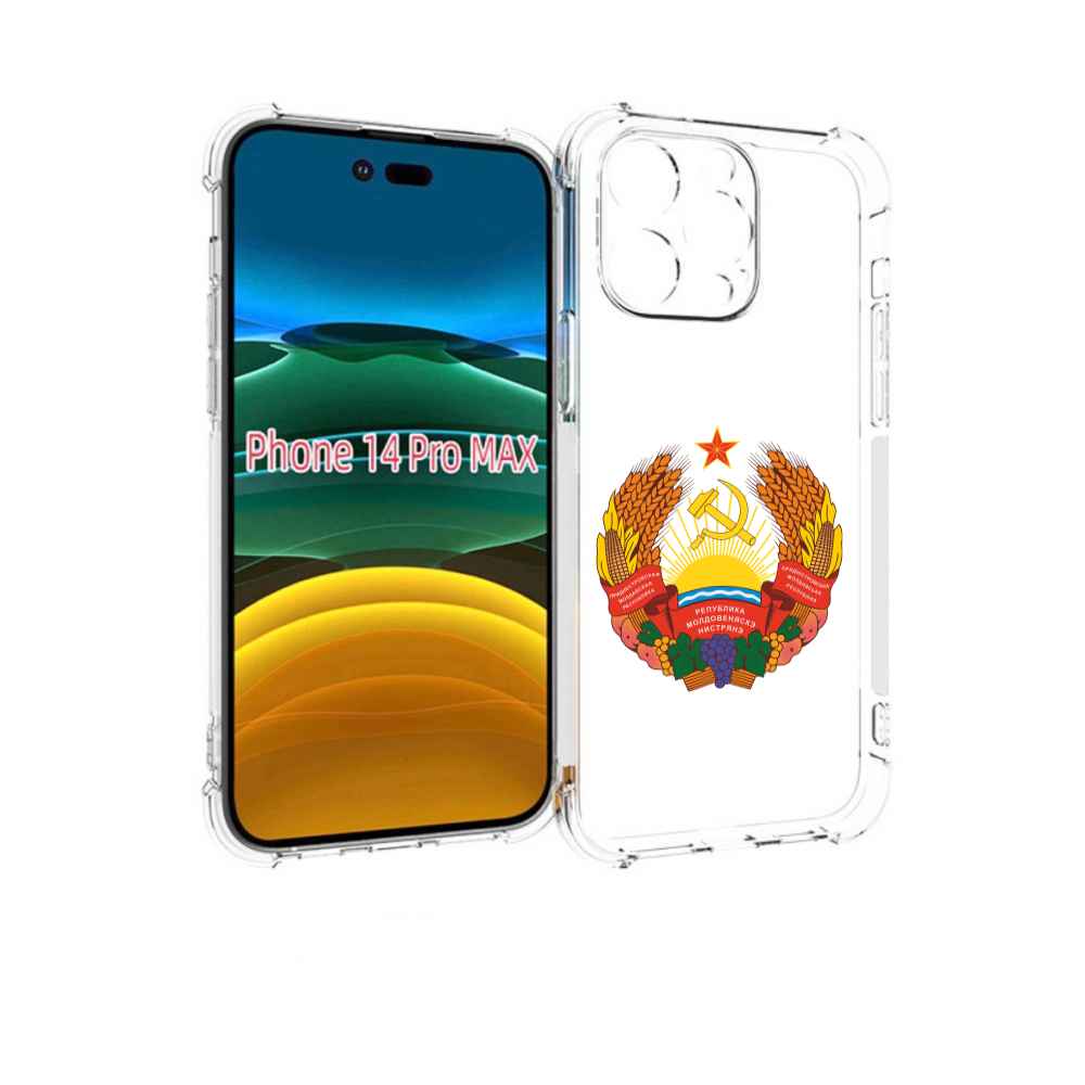 

Чехол MyPads герб-приднестровья для iPhone 14 Pro Max, Прозрачный, Tocco
