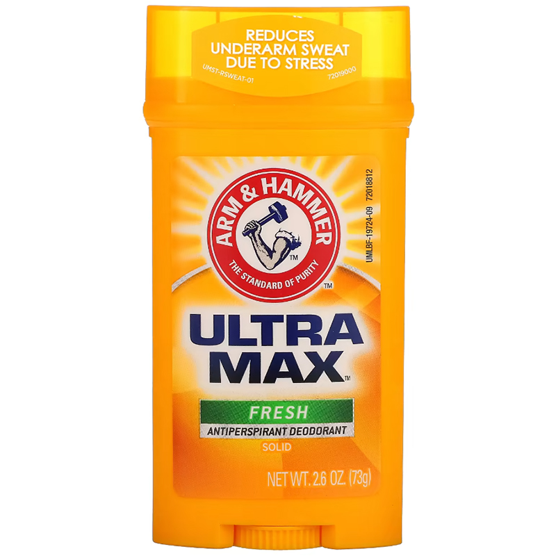 Дезодорант-антиперспирант Arm&Hammer UltraMax powder fresh для мужчин стик 73 г zeitun минеральный дезодорант антиперспирант для мужчин шалфей с ультразащитой 150 мл