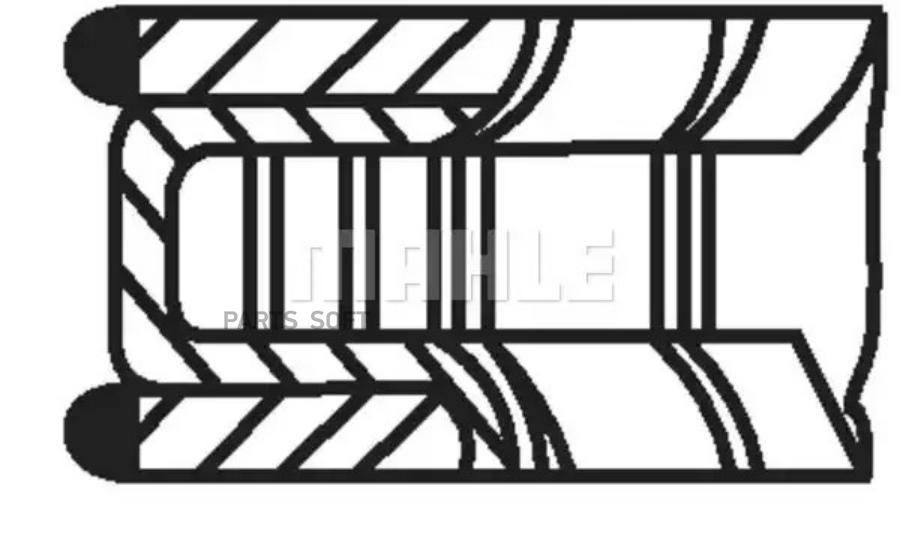 

Кольца поршневые (комплект на 1 цилиндр) VAG /D=81mm STD KNECHT/MAHLE 03474N0
