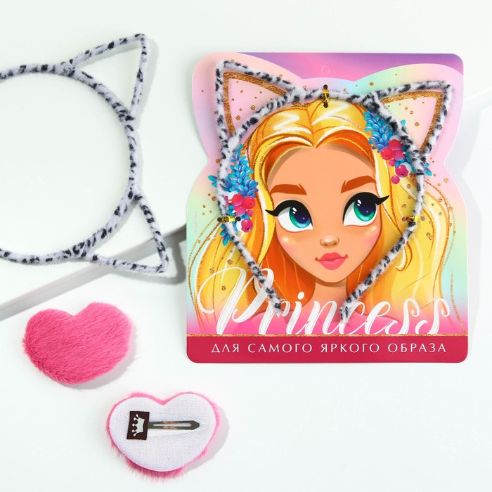 

Ободок и заколка для волос «Princess», набор