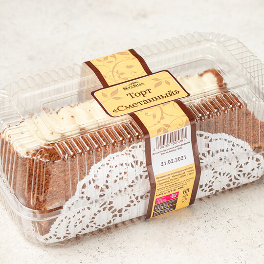 

Торт ВкусВилл Сметанный 400 г