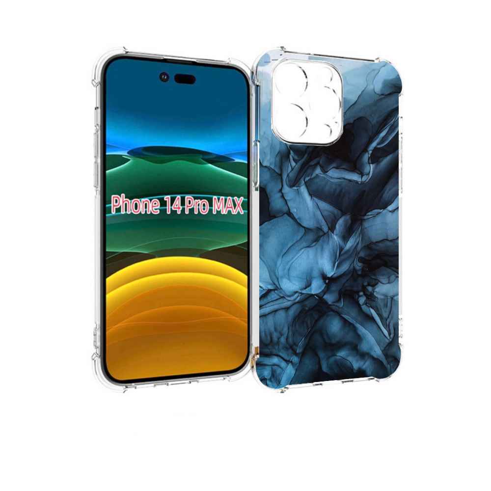 

Чехол MyPads голубой дымок для iPhone 14 Pro Max, Прозрачный, Tocco