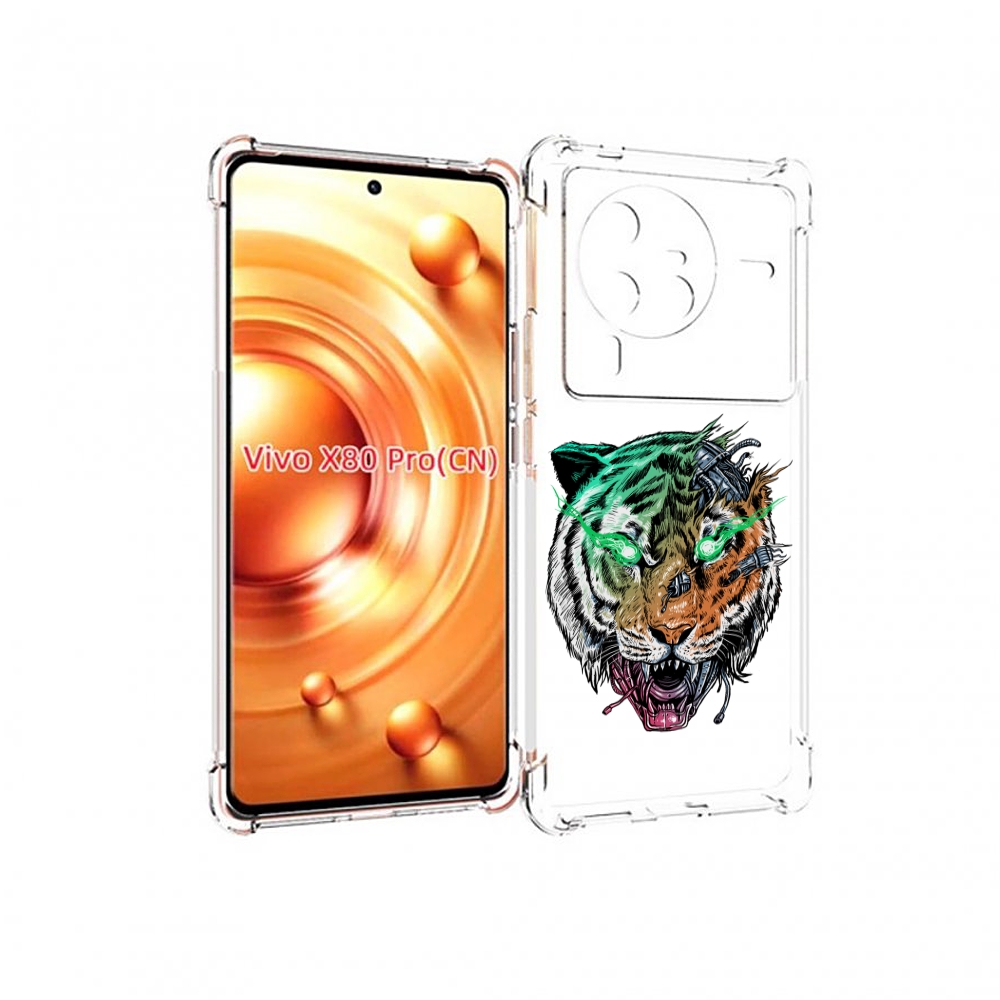 

Чехол MyPads робо-тигр для Vivo X80 PRO, Прозрачный, Tocco