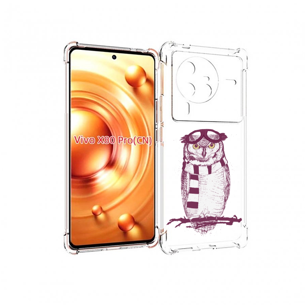 

Чехол MyPads сова-летчик для Vivo X80 PRO, Прозрачный, Tocco