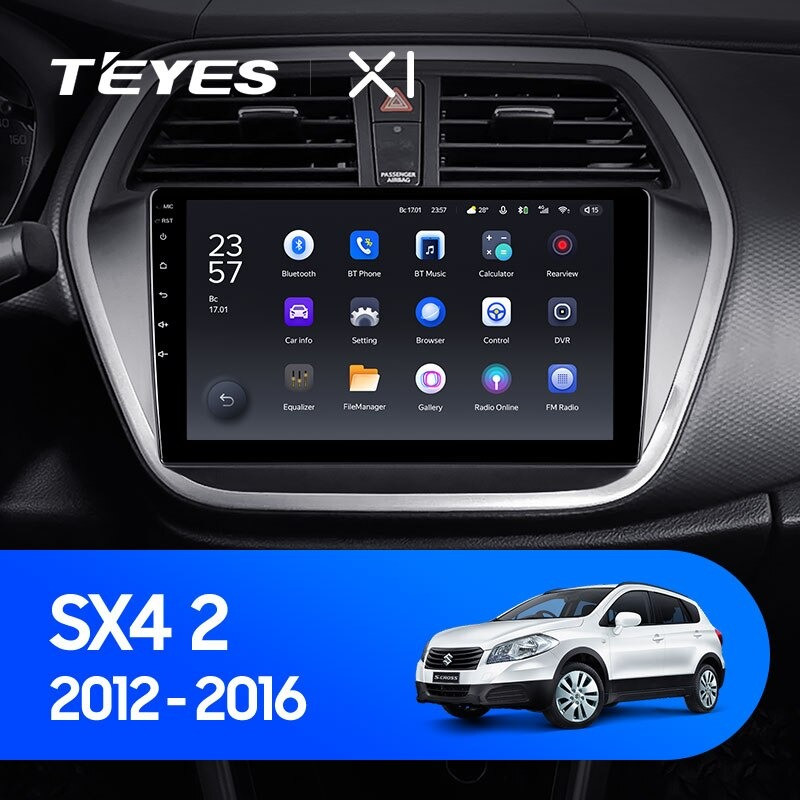 Штатная магнитола Teyes X1 4G 232 Suzuki SX4 2 2012-2016 2590000₽