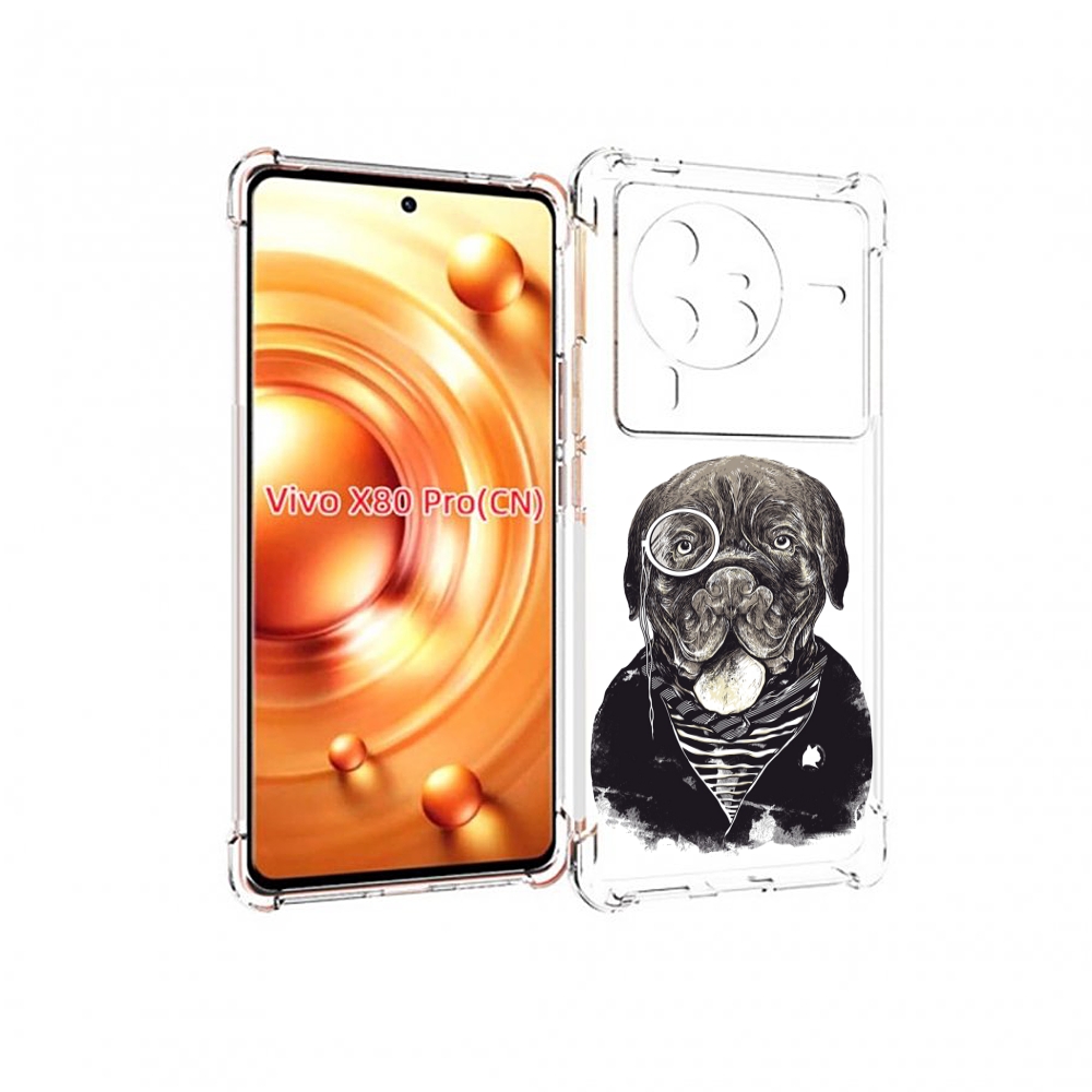 

Чехол MyPads солидный песик для Vivo X80 Pro, Прозрачный, Tocco