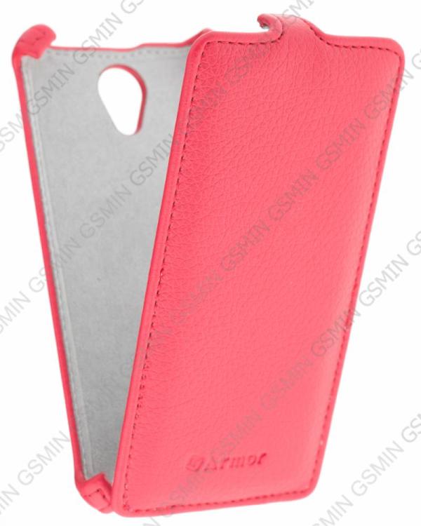 

Кожаный чехол для Fly IQ 4416 Era Life 5 Armor Case (Красный)