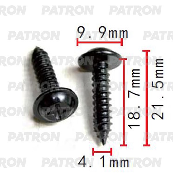 Саморез Применяемость: Саморез 4.1X21.5 Универсальный PATRON p372254