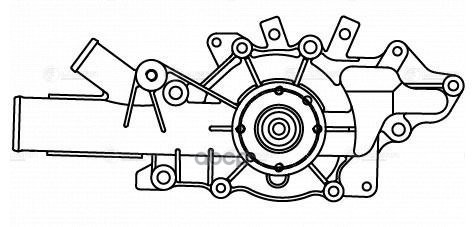 фото Насос водяной для а/м mercedes-benz sprinter (00-) 2.1d/2.7d [om611/om612/om647] (lwp 1570 luzar