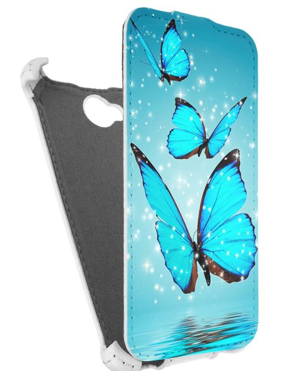 

Кожаный чехол для Fly IQ 4418 Era Style 4 Armor Case (Белый) (Дизайн 4/4)