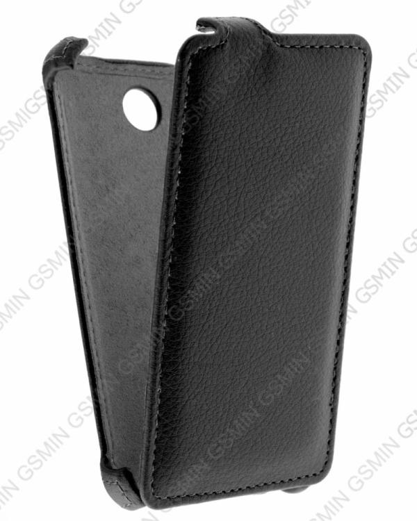 

Кожаный чехол для Fly IQ 449 Pronto Armor Case (Черный)