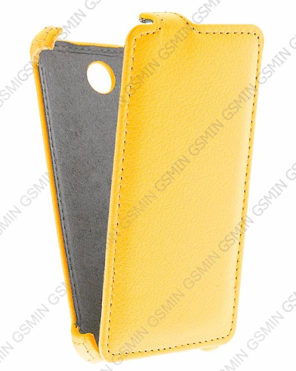 

Кожаный чехол для Fly IQ 449 Pronto Armor Case (Желтый)