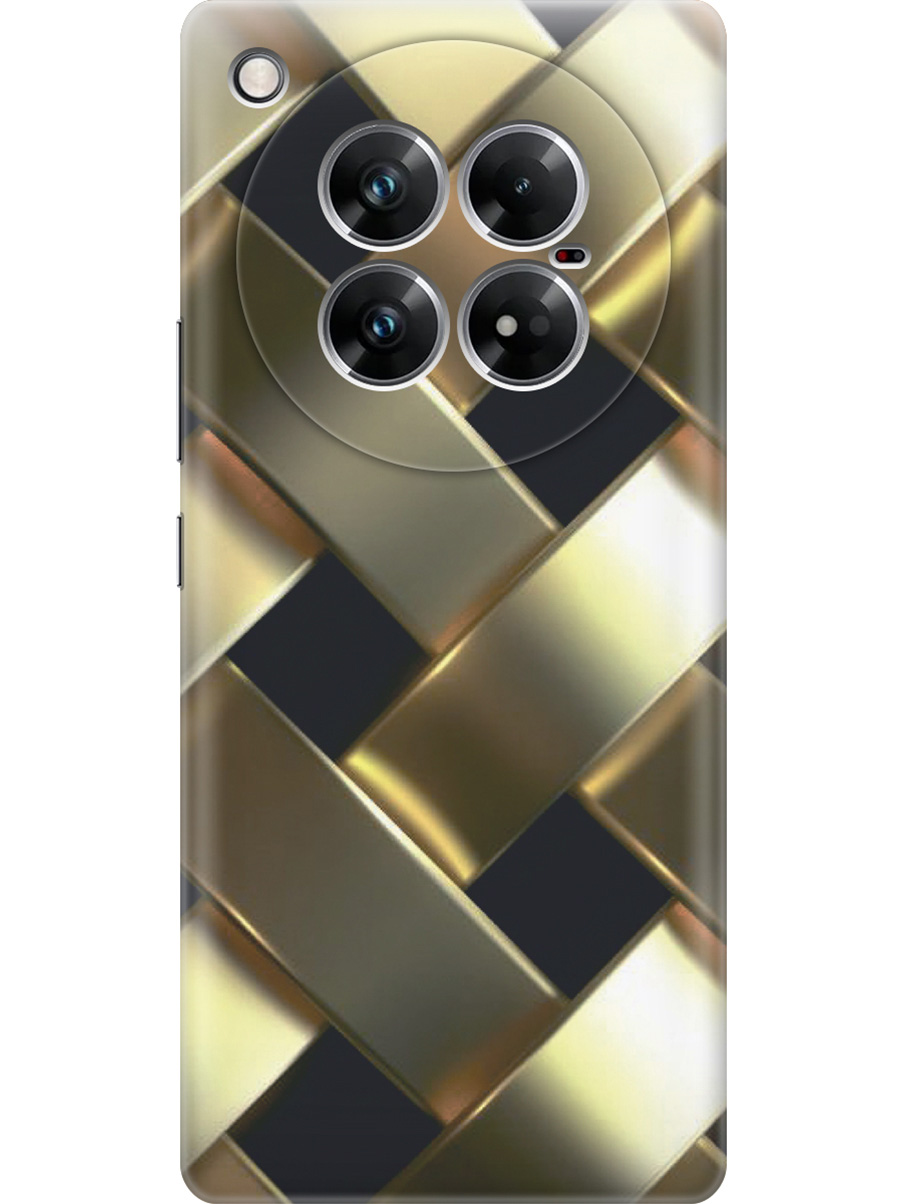 

Силиконовый чехол на Infinix Zero 40 5G с принтом "Золотистое плетение", Прозрачный;золотистый;черный, 786721132