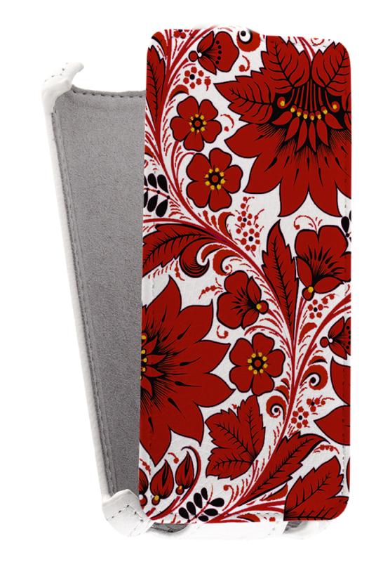 

Кожаный чехол для Fly IQ 4491 Era Life 3 Armor Case (Белый) (Дизайн 146)