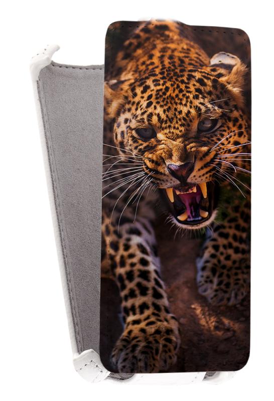 

Кожаный чехол для Fly IQ 4491 Era Life 3 Armor Case (Белый) (Дизайн 147)