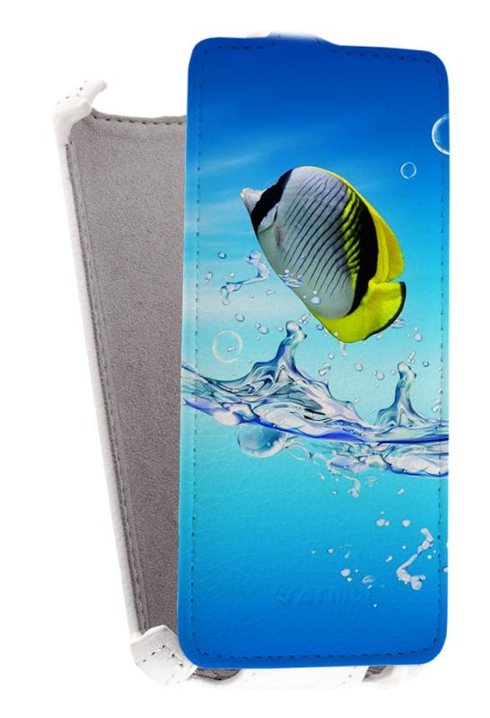 

Кожаный чехол для Fly IQ 4491 Era Life 3 Armor Case (Белый) (Дизайн 150)