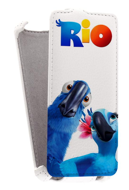 

Кожаный чехол для Fly IQ 4491 Era Life 3 Armor Case (Белый) (Дизайн 17/17)