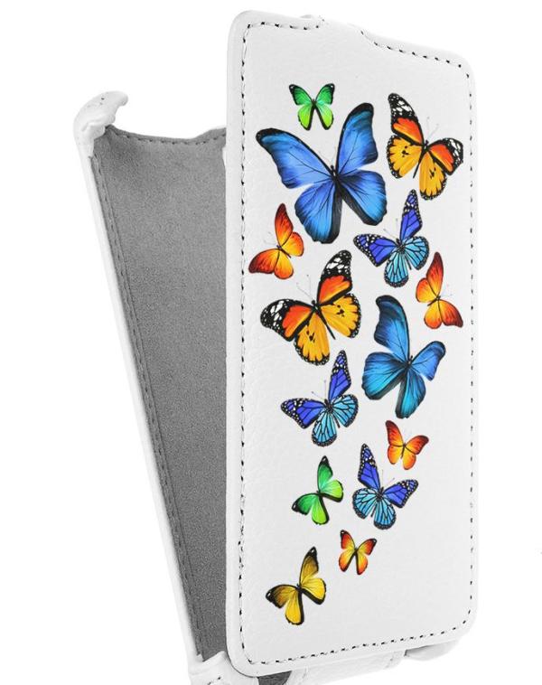 

Кожаный чехол для Fly IQ 4491 Era Life 3 Armor Case (Белый) (Дизайн 3/3)
