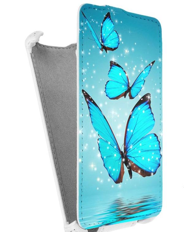 

Кожаный чехол для Fly IQ 4491 Era Life 3 Armor Case (Белый) (Дизайн 4/4)